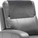 Recliner Headrest Protector,Non Slip Waterproof Headrest Cover,Leather Recliner Headrest Cover for Sofa,Furniture,Living Room,Office Chair (Dark Gray)