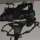 Avidlove Lingerie Set for Women Sexy Lace Corset and Panty Outfits Garter Lingerie Sets （No Stockings ）XL