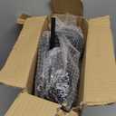 Side Table - Small Round Metal Accent Table for Living Room, Bedroom, Office - Modern Matte Black Pedestal Coffee Table for Small Spaces - 21" Height, Compact Drink Table for Sofa, Corners