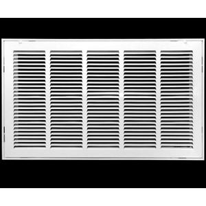 HVAC Premium 25 x 18 Duct Opening Steel Return Air Filter Grille, for 1-inch Filter, Removable Door, Flat Stamped HVAC Vent Cover Grille, Outer Dimensions 27.5 x 20.5