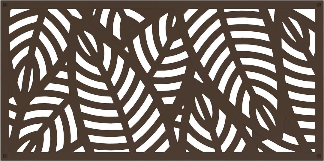 2'x4' Sanibel Decorative Screen, Umber