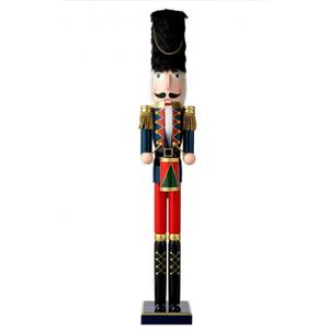Glitzhome 36"H Wooden Christmas Drummer Nutcracker