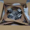 Ulimart Wooden Pants Hangers 12 Pack Pant Hangers with Clips, Skirt Hangers, Adjustable Heavy Duty Clip Hangers, Hangers for Pants, Jeans, Slacks, Shorts （Walunt）