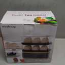 Evoloop Rapid Egg Cooker Electric 12 Eggs Capacity, Soft, Medium, Hard Boiled, Poached, Omelet Maker Egg Poacher & Vegetable Steamer, BPA Free Tray(Grey)