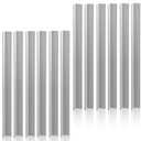 Blulu 12 Pcs 12" Long 1" x 1"x 1/8" Aluminum Angle 6063 Stock Angle Bar Aluminum Corner Trim, 1/8" Thick for Structural Railings Window Frames Roofs Corners