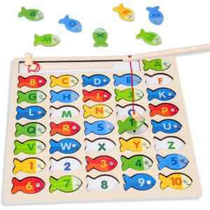 Magnet Fishing Toys for Alphabet and Numbers Learning, 3 Year Old Boy Gift
