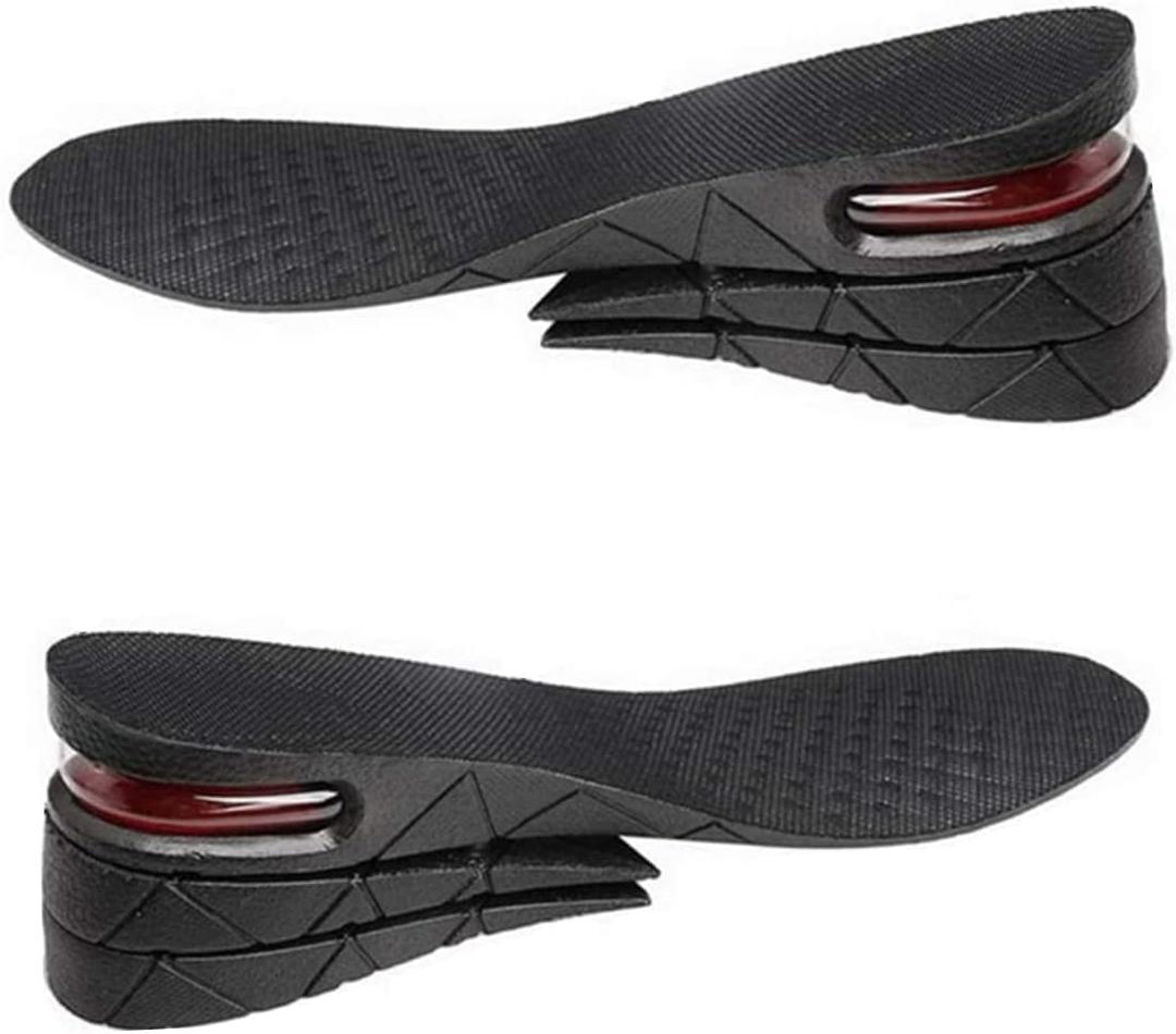Height Increase Insoles 3-Layer Air up 2.4 inches(6 cm) Heels Lift Inserts for Men and Women