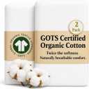 GOTS Organic Bedside Bassinet Sheets 33x20 and 35x19 Compatible with Maxi Cosi Iora, Baby Delight, Ronbei, Koola Baby Bond, Harppa Cudly 3 in 1 - Luxury Turkish Cotton - Boy, Girl