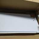 Gadroad 73" Tall Bookshef with Cabinet, Wall Mounted Industrial Ladder Bookcase with Wood and Metal Frame, 5 Tier Plant Shelf Display Storage Shelves for Living Room Bedroom, White Gold