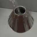 Aspen Creative 58761A Empire Uno Lamp Shade in Dark Brown, 4" Top x 11" Bottom x 7" Slant Height, Slip UNO 33mm