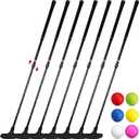 Wettarn 6 Set Golf Putters for Men and Women Two Way Mini Golf Putter with 6 Balls for Right or Left Handed Golfers Adjustable Length