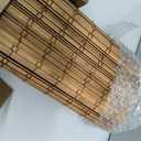 LazBlinds Cordless Bamboo Roman Shades, 29.5x64, Highfield Teak