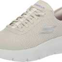 Skechers Women's Go Walk Flex Hands Free Slip-Ins-Grand Entry Sneaker (9 Wide, Off-white)