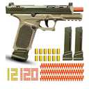 Automatic Shell Ejecting Toy Gun Pistol, Soft Bullet Toy Gun for Boys, Education Model Realistic Toy Pistol Shooting Game Toys Gifts Christmas Birthday for Kids 8+