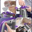 Handheld Steam Cleaner for Home, Pressurized Multi Purpose Steamer for Cleaning Upholstery Bed Furniture Couch Carpet Car with 14 Accessories & Safety Lock, Small Solution Tank for Grease