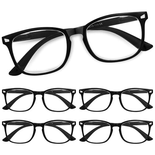 5-pack CCVOO Reading Glasses for Women/Men, Eyeglasses, Blue Light Readers for Women/Men, Computer Eye Glasses, Cheaters