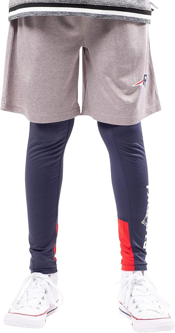 Ultra Game NFL boys 2 Piece Leggings & Shorts Training Compression Set (14-16)