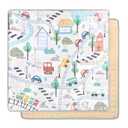 Baby Play Mat for Floor, 50 x 50 Inch Foam Play Mat for Playen, Non-Slip Crawling Mat for Baby Infant Toddler Kids, Foldable and Machine Washable, Road Traffic