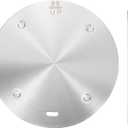 uxcell Heat Diffuser Plate for Gas Stove 8 Inch Round Heat Conduction Induction Adapter Plate with Removable Handle Cookware Protector for Cookware Heat Cooking Unfreeze, Silver Tone