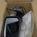 Left Driver Side Mirror Compatible With 2016 2017 2018 2019 2020 2021 2022 Honda HRV HR-V With Power Glass Manual Folding Black Replace#76258T7WA72(3Pins)