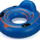 Tube Pro Blue 48" Premium River Tube with Backrest & Cupholder, Large