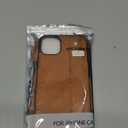 Hawswed Phone case for iPhone 14+i Leather Wallet Phone Case Stand Wrist Strap Phone Case Adjustable Wrist Strap Phone Case for iPhone 14+ Cover case (Color : Khaki)