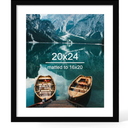 Hongkee 20x24 Picture Frame, Black Wood Style, Wall Mounting
