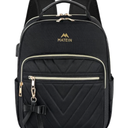 MATEIN Mini Backpack for Women, Waterproof Stylish Daypack Purse Shoulder Bag with USB Charging Port, Lightweight Small Casual Daily Travel Backpack, Lady Girls Gifts for Work School,  Black 