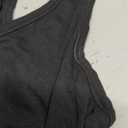 iGENJUN Workout Tops for Women Racerback Basic Tank Summer 2025 Camisole V Neck Slim Fit Ribbed Sleeveless (Large, Black)