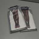 2 x Dreamgirl womens Plus Size Back Seam Fishnet Pantyhose (Black)