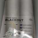 Guken Blackout Curtains 84 Inch Length 2 Panels Set for Living Room Bedroom Back Tab Thermal Insulated 100% Black Out Linen Drapes Room Darkening Window Curtains 84 Inches Long,Beige White