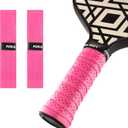 Pickle Grips Pickleball Paddle Grip Tape - Overgrip Grip Wrap for Pickleball Racket - Moisture Wicking Paddle Grip Wrap (2 Pack) (Pink)