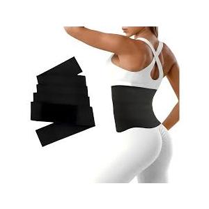 Waist Trainers For Women Belly Fat,Postpartum Belly Wrap For Tummy Control,Bandage Wrap Waist Trainer, Waist Trainer For Women Lower Belly Fat Black One Size