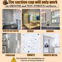 Wreath Hanger for Front Door, Heavy Duty Suction Cup Reef Hook for Glass Window/Over Door/Outdoor, Christmas/Thanksgiving/Halloween/July 4th/Easter/Valentine/Fall/Summer/Spring