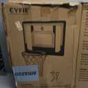 CYFIE Wall Mount Large Basketball Hoop with Door Hooks, 32" x 23" Backboard, Ball and Rim, Outdoor lndoor Basketball Hoops Games Set for Youth Adults Kids Gifts