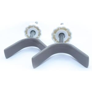 Baby Gate Banister Adapter Y-Spindle Rods - M8(8mm) for Pressure Mounted Baby and Pet Safety Stair Gates with Extra Long Wall Mounting Screws Rod & Bolts (Y-Grey-2 Pack)