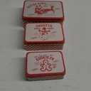 Christmas Cookie Tins with Lids Set of 3 Rustic Vintage Metal Xmas Festive Decor Square Cookie Candy Boxes Tin Containers for Storing Patisseries Snack Chocolate Gift Giving & Holiday Treats