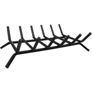 Fireplace Grate 27 inch Heavy Duty Cast Iron Fireplace Log Holder with 6 Support Bars Firewood Burning Rack Holder for Wood Outdoor Fireplace,Stove Indoor Fireplace Grate 27 inch Heavy Duty Cast Iron Fireplace Log Holder with 6 Support Bars Firewood Burning Rack Holder for Wood Outdoor Fireplace,Stove Indoor