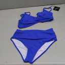 Buauty Women's Bikini Swimsuits Two Piece Tummy Control 2025 Swimsuits Bathing Push up Suit with high Waisted Swim and Bikini Bottom Adjustable Bikini Tops, Medium color: royal blue