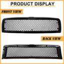 Glossy Black Grille Grill For Dodge RAM 1500 2500 3500 Mesh Hood Bumper Grill Grille Kit Cover Guard 1994 1995 1996 1997 1998 1999 2000 2001 2002