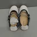 Tigeridea Mary Jane Sneakers Two Strap Rounded Toe Ballet Flats for Women Size 6