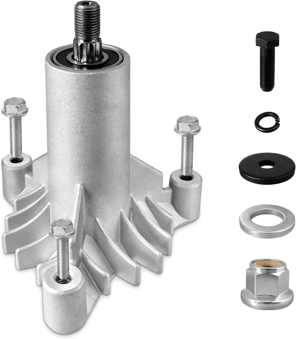 130794 Spindle Fit for Craftsman LT1000 Riding Mower - 128285 Spindle Fit for HU Pou LAN S Ears Craftsman LT2000 LT3000 DLT3000 Lawn Mower with 38" 42" Deck, Included 3 Tapped Bolts & Holes
