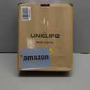 Uniclife Wall Mount Mailbox for Outside, Locking Mailbox, Large Mailbox with Key Lock, Security Mail Box for House, Safe Key Drop Box, Post Box, Steel Cash Drop Box for Home Office School, White