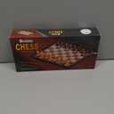 Chess Sets Magnetic Board Games  9.5 Inches Travel Chess Set for Teenager & Adults, WoodenStyle Folding Portable Chess Gifts Classic 2Player Strategy Family Game for Beginner and Professional