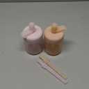 Moonkie Baby Straw cup | Silicone Toddler Sippy Cup Training Cup with Straw Lid | BPA-Free Drop-Proof Cup | Baby Led Weaning | 6 Months+, 5 oz, 2pack (B-Soft Lilac/Blush)