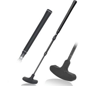 ToVii Golf Putter Nitrile Rubber Top for Left & Right Handed, Adjustable & Sturdy Aluminum Alloy Shaft for All Golfers, Golf Training Equipment for Putting Green/Outdoor Games/Yard Games (black)