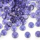 FUTUREPLUSX 1LB Purple Flat Glass Marbles, Premium Purple Aquarium Rocks Fish Tank Gravel Stones Bulk Pebbles Decorative Beads for DIY Crafts Vase Fillers Table Scatter Decor