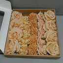 Ling's Moment Artificial Flowers Fake Silk Roses Faux Dahlia Foam Gardenia Combo for DIY Wedding Bouquets Centerpieces Arrangements Bridal Shower Party Home Decorations, Apricot & Peach, 24pcs