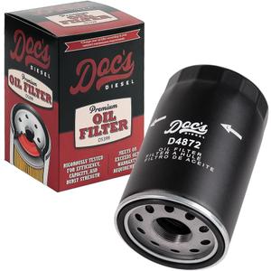 Doc's Diesel Oil Filter D4872 | Compatible with Ford 7.3L Powerstroke 1994-2003 | Replaces FL1995