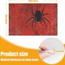 Red Spider Web Bath Mat for Bathroom,Washable Door Mat Absorbent Bath Rug Non-Slip Floor Rug Carpets,for Kitchen Bedroom Indoor
